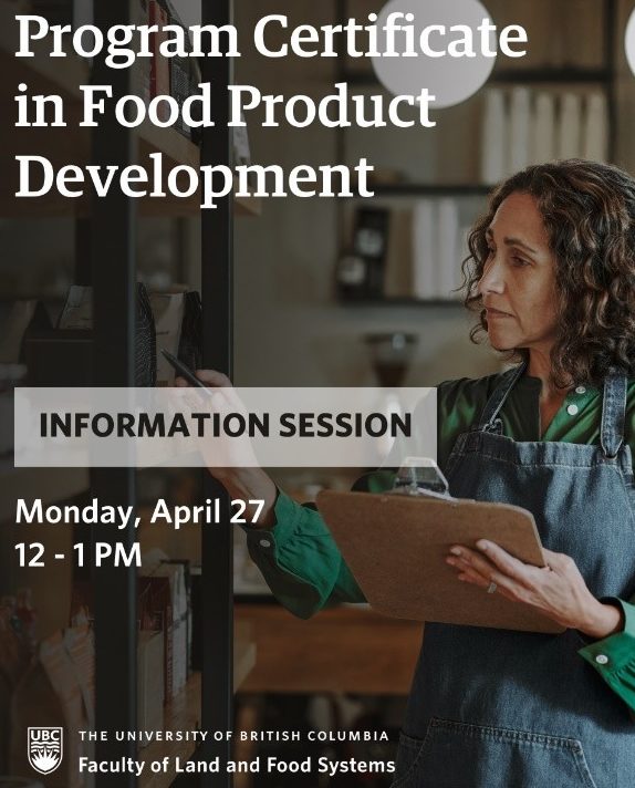 Program Certificate in Food Product Development Information Session